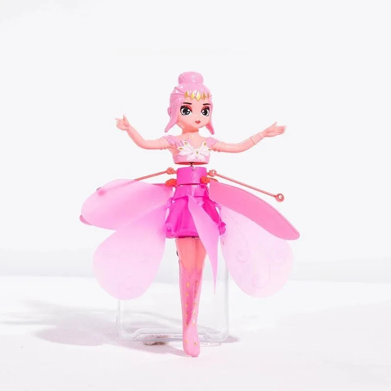 LED Flying Princess Toy – Gesture Control Helicopter Doll