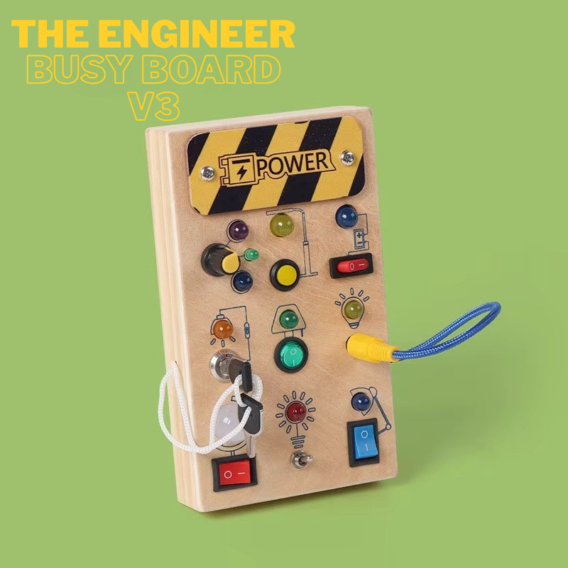 The Tiny Tech Station – Montessori LED Busy Board