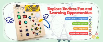 The Tiny Tech Station – Montessori LED Busy Board