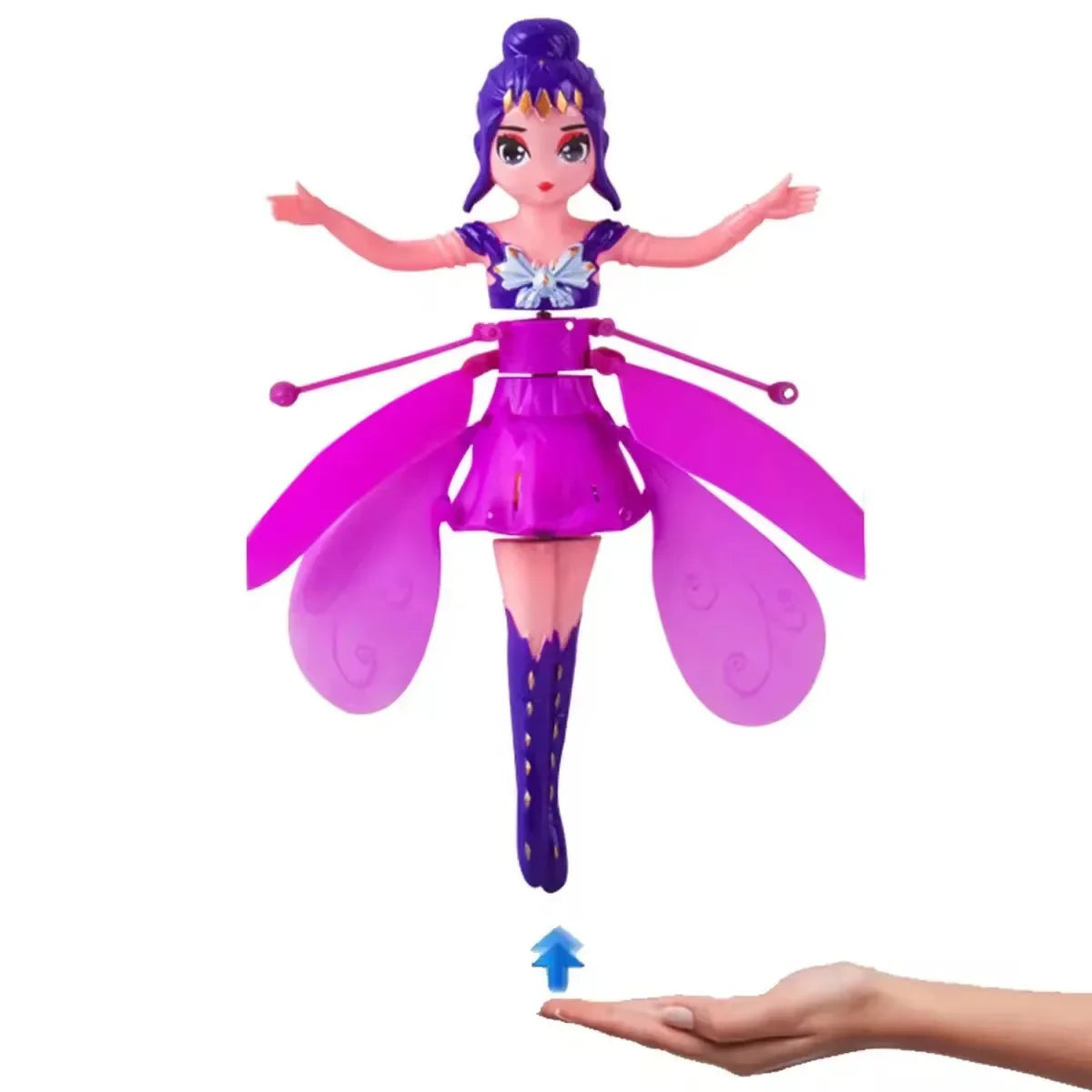 LED Flying Princess Toy – Gesture Control Helicopter Doll