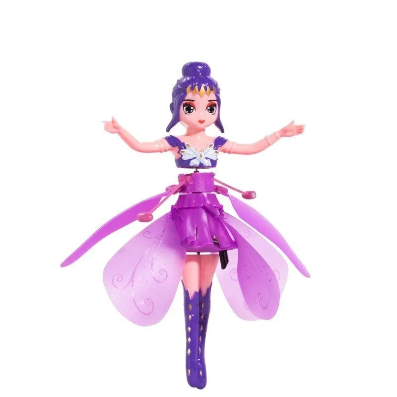 LED Flying Princess Toy – Gesture Control Helicopter Doll