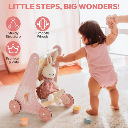 Tiny Steps™ 8-in-1 Montessori Adventure Walker (Wooden & Non-Toxic)