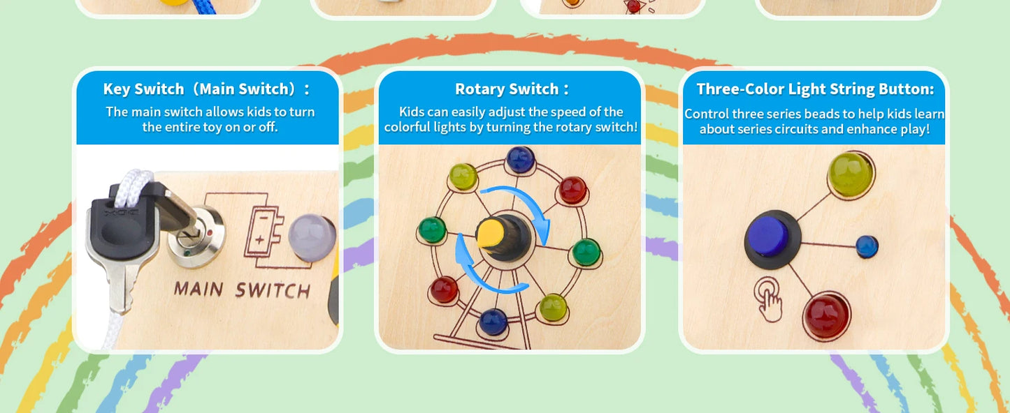 The Tiny Tech Station – Montessori LED Busy Board