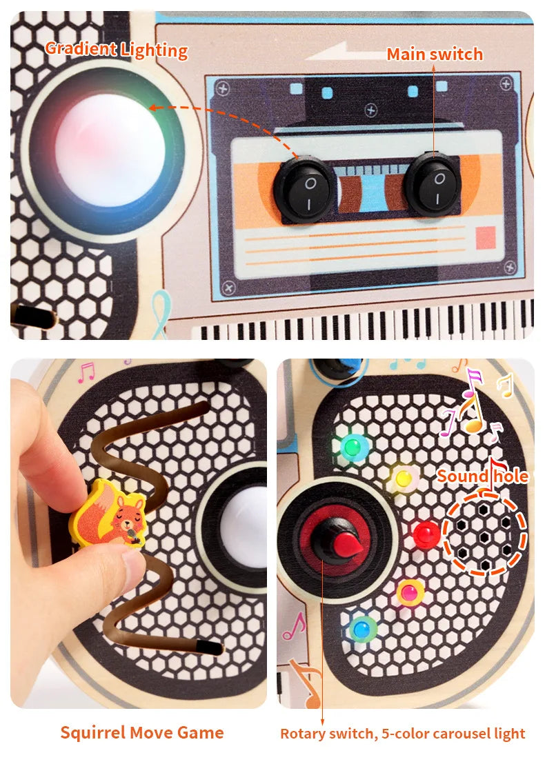 The Tiny Tech Station – Montessori LED Busy Board