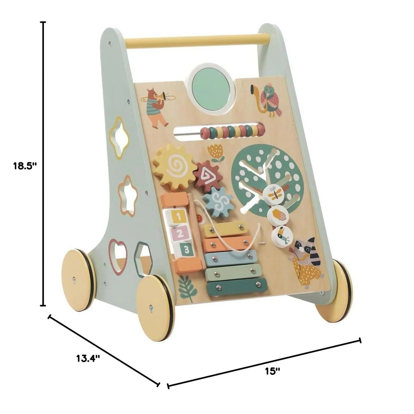 Tiny Steps™ 8-in-1 Montessori Adventure Walker (Wooden & Non-Toxic)