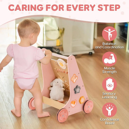 Tiny Steps™ 8-in-1 Montessori Adventure Walker (Wooden & Non-Toxic)