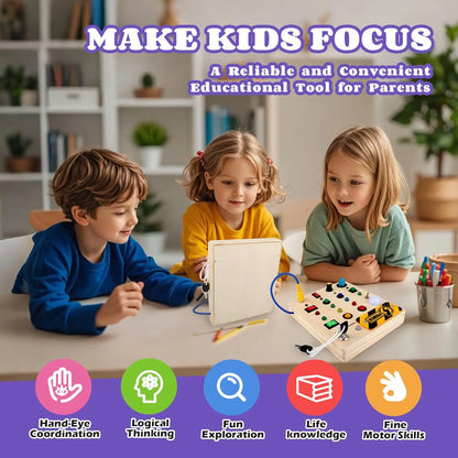 The Tiny Tech Station – Montessori LED Busy Board