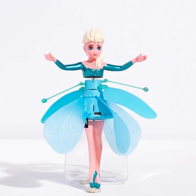 LED Flying Princess Toy – Gesture Control Helicopter Doll