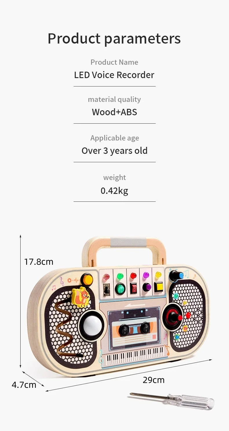The Tiny Tech Station – Montessori LED Busy Board