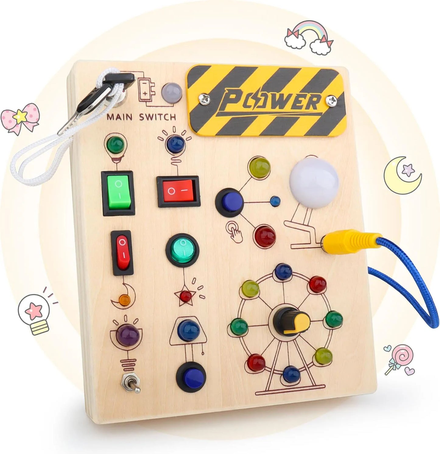 The Tiny Tech Station – Montessori LED Busy Board