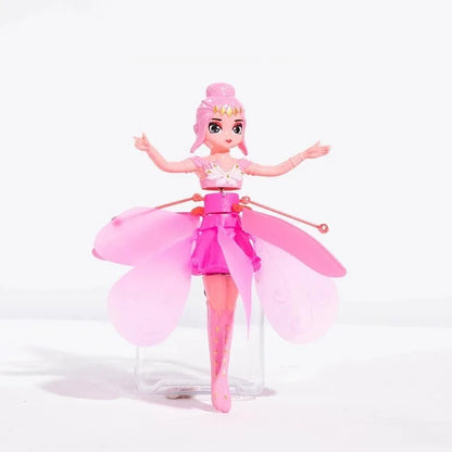 LED Flying Princess Toy – Gesture Control Helicopter Doll