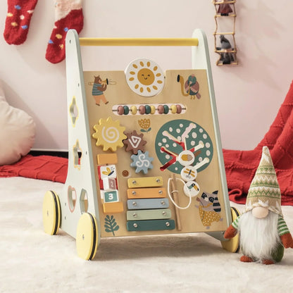 Tiny Steps™ 8-in-1 Montessori Adventure Walker (Wooden & Non-Toxic)