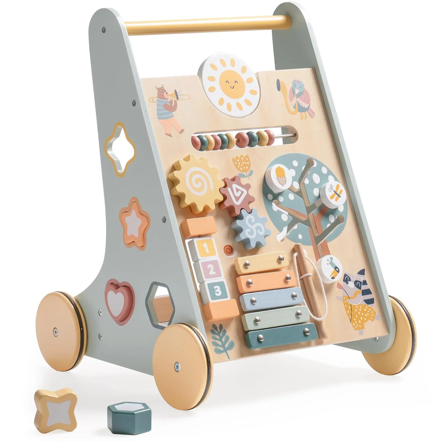 Tiny Steps™ 8-in-1 Montessori Adventure Walker (Wooden & Non-Toxic)