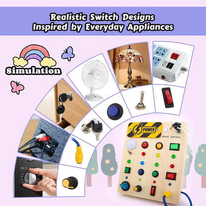 The Tiny Tech Station – Montessori LED Busy Board