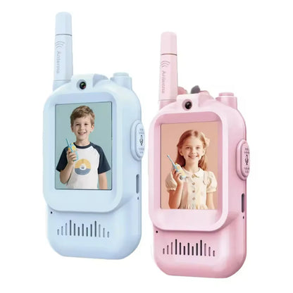 Video Walkie Talkies for Kids – 2PCS Rechargeable Communication Toy
