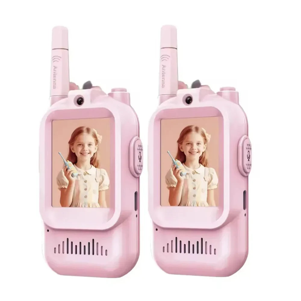 Video Walkie Talkies for Kids – 2PCS Rechargeable Communication Toy